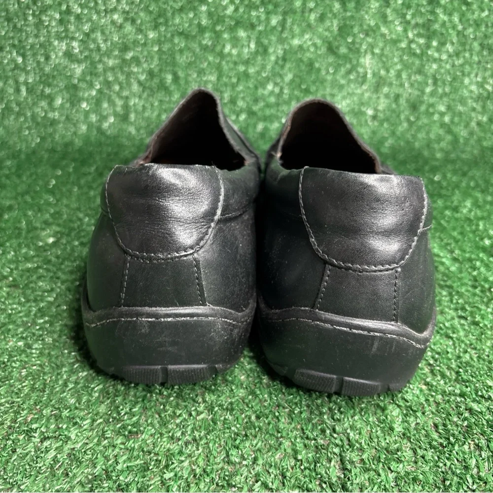 Johnston & Murphy Mens Slip On Black Driving Shoes Loafers Sheep Leather Size 13